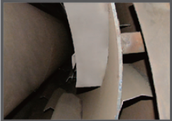Shovelling Plateboardin Three-layer dryer