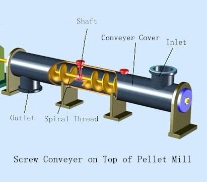 Screw Conveyer of Wood Pellet Maker Machine