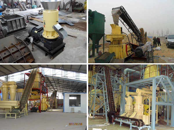 production of biomass pellet machine