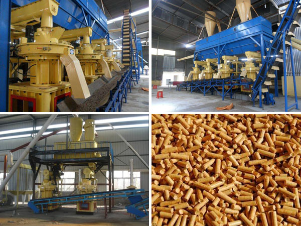 pellet machine and wood pellets